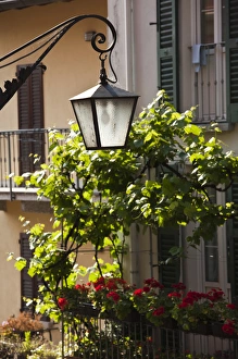 Como Province Prints: ITALY, Como Province, Bellagio. Town detail