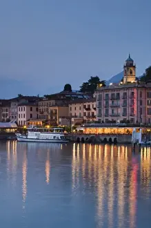 Italy, Como Province, Bellagio. Town view, evening