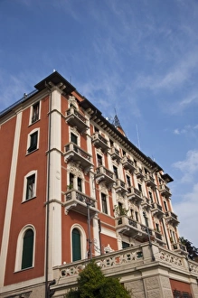 Brunate Prints: Italy, Como Province, Brunate. Mountainside villa