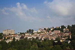 Brunate Prints: Italy, Como Province, Brunate. Town view