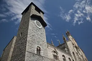 Como Province Prints: Italy, Como Province, Como. Broletto (13th century town hall) and Como Cathedral