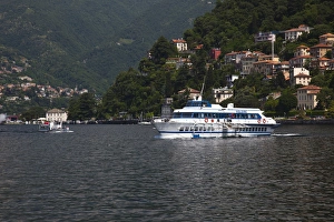 Como Province Prints: ITALY, Como Province, Como. Lake ferry