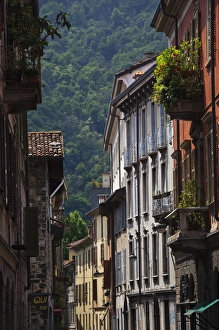 Como Province Prints: ITALY, Como Province, Como. Old town buildings