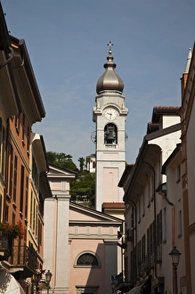 Como Province Prints: Italy, Como Province, Menaggio. Chiesa San Stefano church