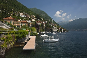 Italy, Como Province, Moltrasio. Lakefront