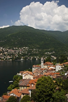 Como Province Prints: Italy, Como Province, Torno. Town view