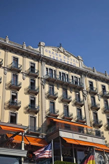 Como Province Prints: ITALY, Como Province, Tremezzo. Grand Hotel Tremezzo