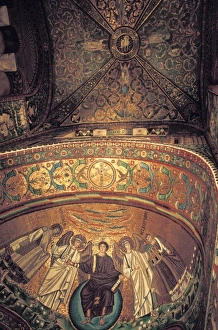 Ravenna Prints: Italy, Emilia, Romagna, Ravenna. Interior mosaics in Basilica San Vitale