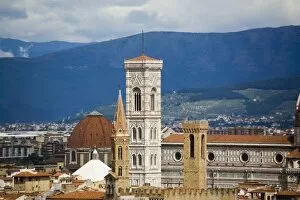 Italy, Florence, Campanile Bell Tower and Dumo