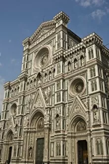 Images Dated 7th May 2006: Italy, Florence. The facade of the Duomo