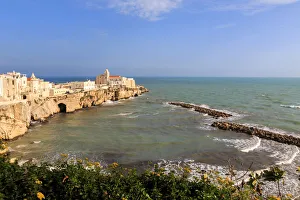 Cityscape Prints: Italy, Foggia, Apulia, Gargano National Park, Vieste