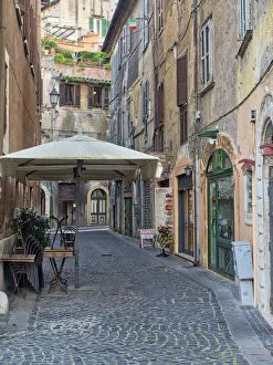 Alley Prints: Italy, Lazio, Tivoli. The streets and alleyways of the town of Tivoli