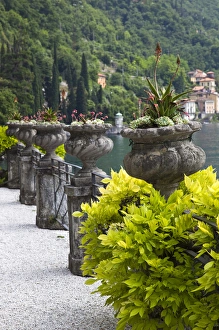 ITALY, Lecco Province, Varenna. Villa Monastero, gardens and lakefront