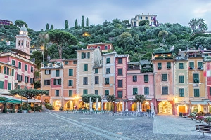 Illuminated Prints: Italy, Liguria. Portofino
