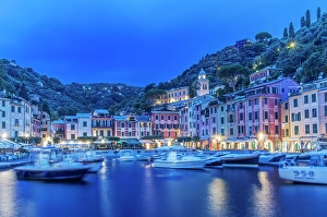 Blue Hour Prints: Italy, Liguria. Portofino at dawn