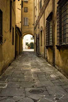 Quaint Prints: Italy, Lucca, alleyway