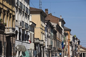 Mantua Province Prints: Italy, Mantua Province, Mantua. Corso Vittorio Emanuelle buildings