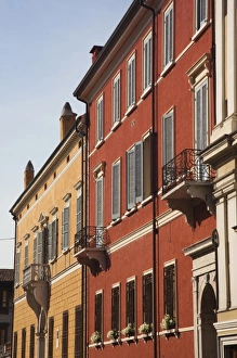 Mantua Province Prints: Italy, Mantua Province, Mantua. Buildings on Via Cavour