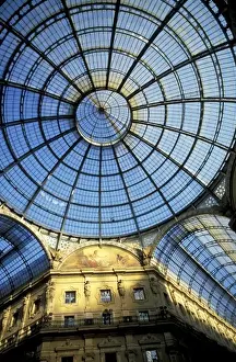 Mall Prints: Italy, Milan. Galleria Victorio Emanuele, interior