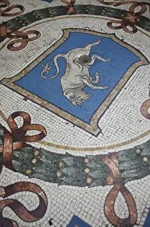 Images Dated 15th May 2009: ITALY, Milan Province, Milan. Galleria Vittorio Emanuele II shopping arcade, mosaic bull