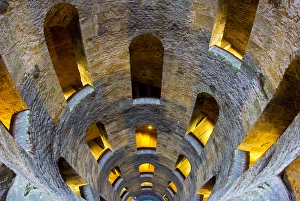 Umbria Prints: Italy, Orvieto. St Patricks well