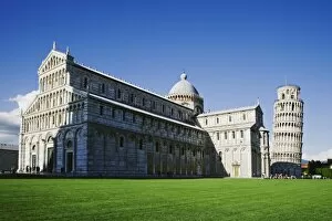 Italy, Pisa. The Duomo and Leaning Tower in the Piazza Dei Miracoli
