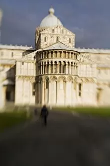 Images Dated 29th May 2007: Italy, Pisa, Selective Focus of the Duomo and Il Campo dei Miracoli - The Field of Miracles