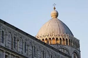Italy, Pisa. View of the dome of the Duomo