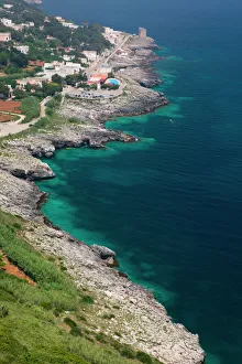 Images Dated 29th May 2005: Italy, Puglia, Porto Tricase, Coastline View