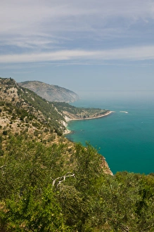 Images Dated 31st May 2005: Italy, Puglia, Promontorio del Gargano, Baia Della Zagare, Bay Overview
