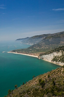Images Dated 31st May 2005: Italy, Puglia, Promontorio del Gargano, Baia Della Zagare, Bay Overview