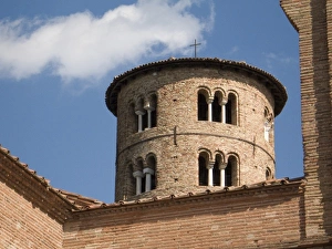 Ravenna Prints: Italy, Ravenna. Ancient bell tower of Church of St. Apollinare