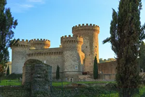 Tivoli Prints: Italy, Rocca Pia. Castle in Tivoli, near Rome