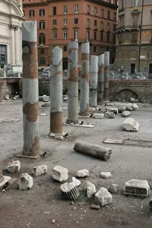Images Dated 15th August 2005: Italy. Rome. Forum of Trajan. Ruins of Basilica Ulpia