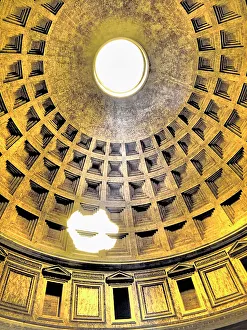 Infrared Prints: Italy, Rome. Infrared inside the Pantheon