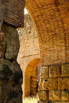 Rome Prints: Italy, Rome. Piazzale Labicano, arch to Porta Maggiore (Greater Gate