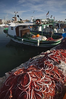 Images Dated 9th May 2009: ITALY, Sardinia, Alghero. Fishing harbor