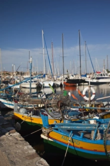 Sassari Province Prints: Italy, Sardinia, Alghero. Fishing port