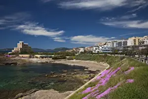 Images Dated 9th May 2009: ITALY, Sardinia, Alghero. Rada di Alghero bay and Villa Las Tronas hotel