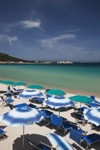 Images Dated 13th May 2009: ITALY, Sardinia, Baja Sardinia. Resort beach