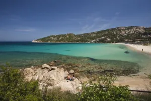 Images Dated 13th May 2009: Italy, Sardinia, Baja Sardinia. Resort beach