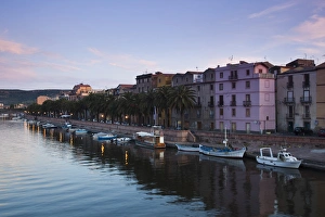 Temo River Prints: ITALY, Sardinia, Bosa. Temo River, dawn