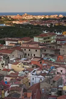 Images Dated 9th May 2009: Italy, Sardinia, Bosa. Town view from Castello Malaspina, sunrise