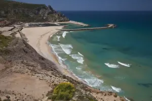 Italy, Sardinia, Buggerru. Buggerru beach and coastline