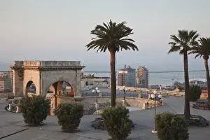 Images Dated 6th May 2009: ITALY, Sardinia, Cagliari. Bastione San Remy, dawn