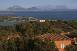 Images Dated 12th May 2009: Italy, Sardinia, Cala di Volpe. Cala di Volpe luxury hotel, aerial view