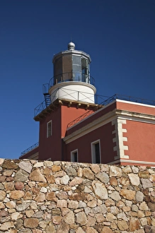 Cagliari Province Prints: ITALY, Sardinia, Capo Spartivento. Lighthouse