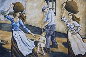 Painting Prints: Italy, Sardinia, Irgoli. Wall mural
