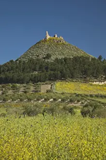 Remain Prints: ITALY, Sardinia, Las Plassas. Castello di Marmilla, 12th century conical fortress