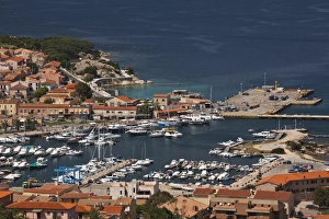 Palau Prints: ITALY, Sardinia, Palau. View of town harbor